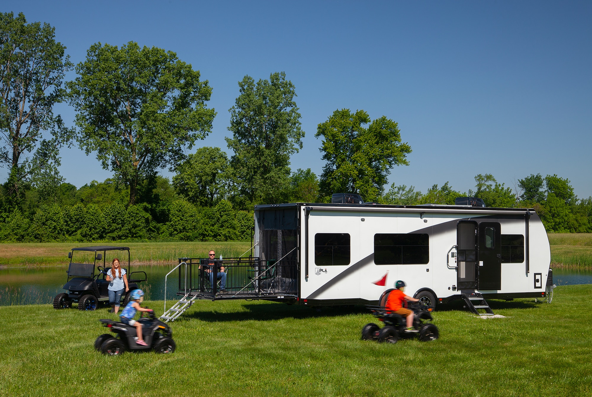 inside travel trailer